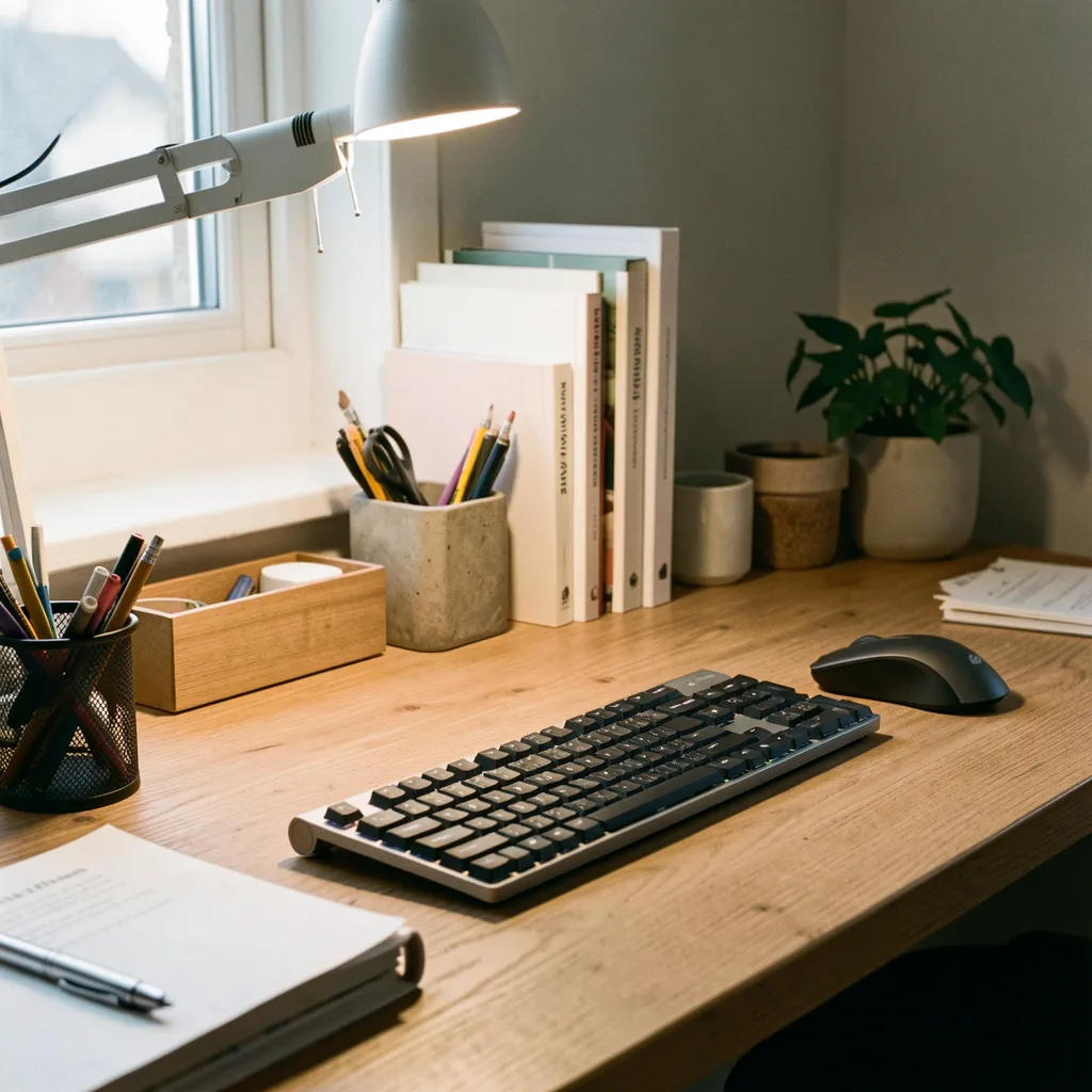 Natural style candid workspace photography